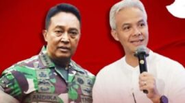 Mantan Panglima TNI Jenderal (Purn) Andika Perkasa, Bersama Guberunr Jawa Tengah Ganjar Pranowo. (Instagram.com/harianganjar) 
