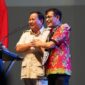 Ketua Umum Parta Gerindra Prabowo Subianto bersama Politikus PDIP Budiman Sudjatmiko di acara Deklarasi Prabowo-Budiman Bersatu (Prabu) di Marnia Convention Center, Semarang, Jawa Tengah, Jumat, 18 Agustus 2023. (Dok. Tim Media Prabowo Subianto)