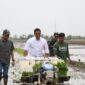 Wakil Menteri Pertanian (Wamentan) Sudaryono melakukan penanaman padi di salah satu ladang persawahan di Kabupaten Jepara, Jawa Tengah. (Dok. Kementan)
